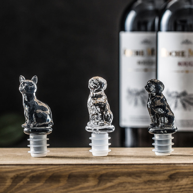 Tapón Botella Vino Forma de Perro o Gato – FRANVITOLI