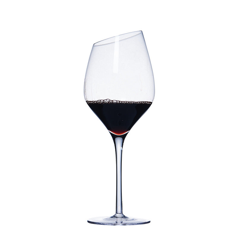 Exquisite Red Elegance: One-Piece Crystal Red Wine Glass