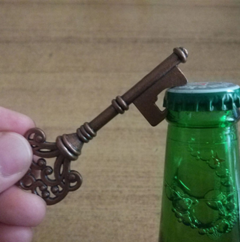 Abridor de Botellas de Cerveza con Llave de Metal