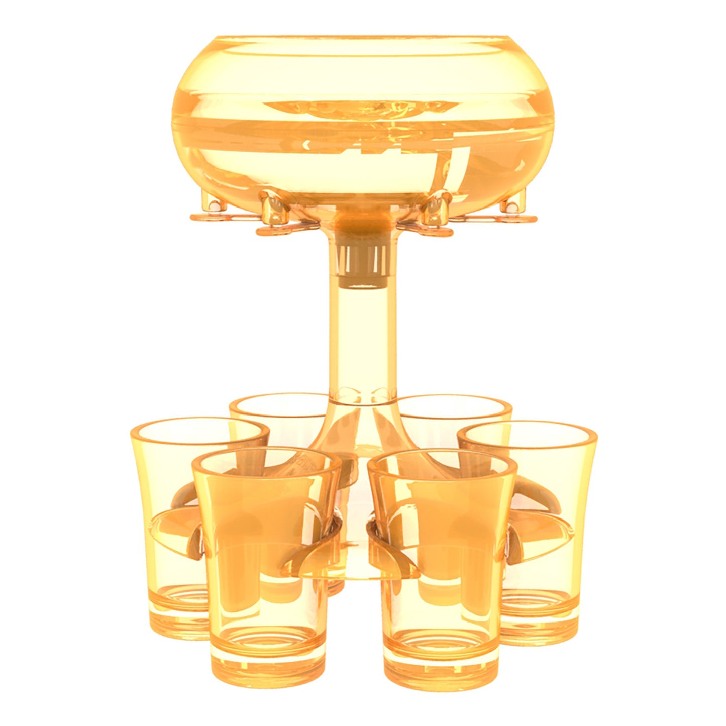 Dispensador de Seis Shot para Vino, Whisky y Cerveza con Soporte para Fiestas y Juegos de Bebida