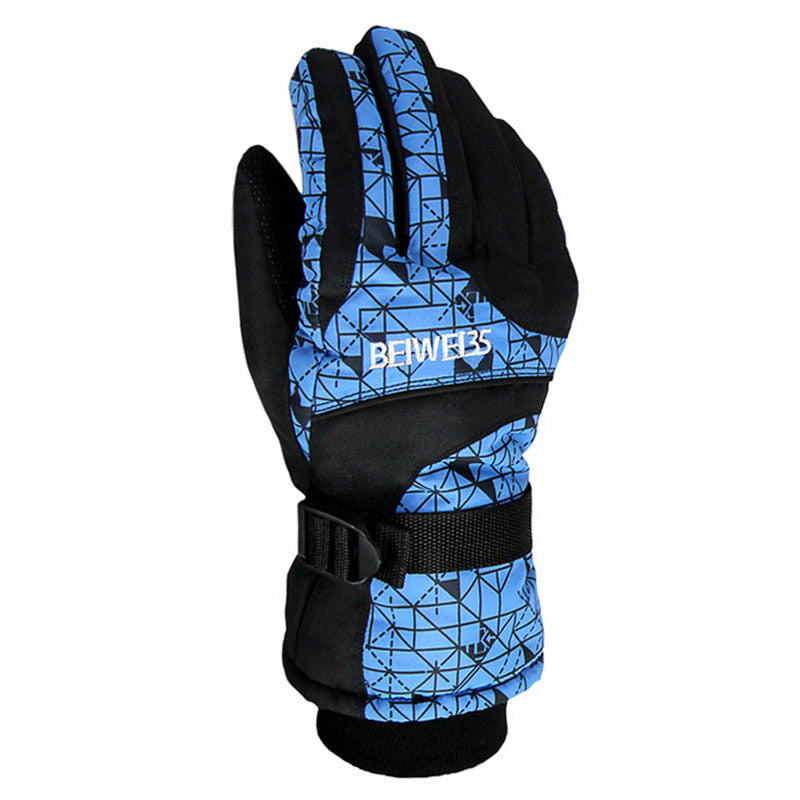 Winter ski gloves