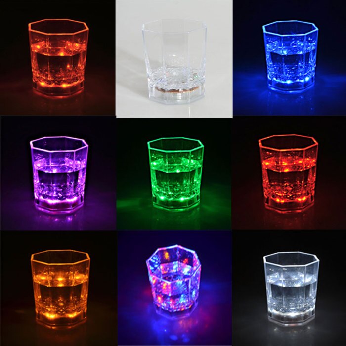 Vaso Luminoso LED Intermitente Colorido