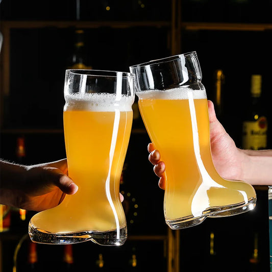 Vaso con Forma de Bota: Gran Capacidad para Cerveza