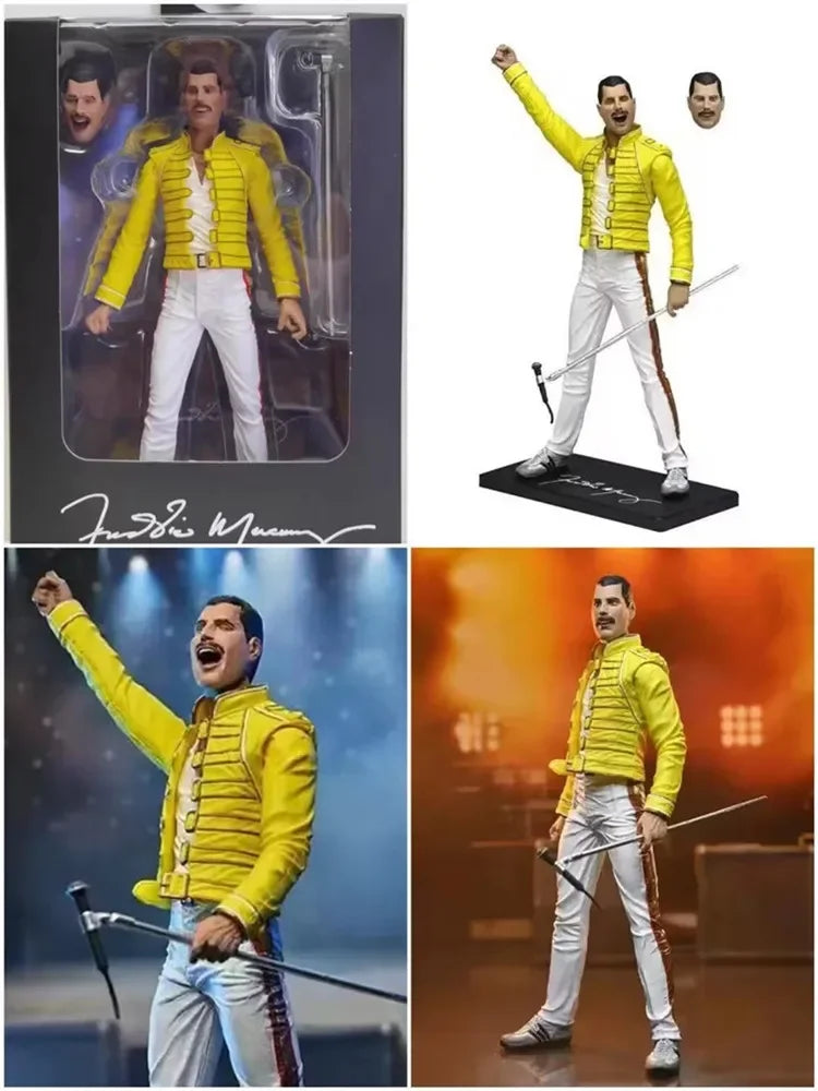 Freddie Mercury Leyenda: Figura de Acción de Queen - Gira Mágica de 1986, Edición Clásica de 7''