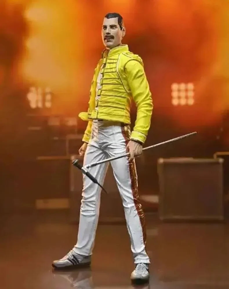 Freddie Mercury Leyenda: Figura de Acción de Queen - Gira Mágica de 1986, Edición Clásica de 7''