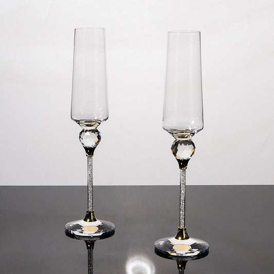 Set de 2 Copas de Champagne de Cristal - Diseño Elegante Convexo