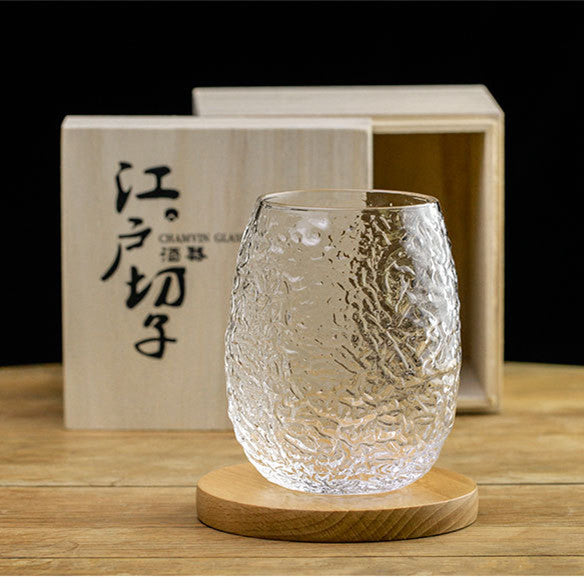 Edo Glass Whisky Elegance: Japanese Ins-Style Cup Innovation