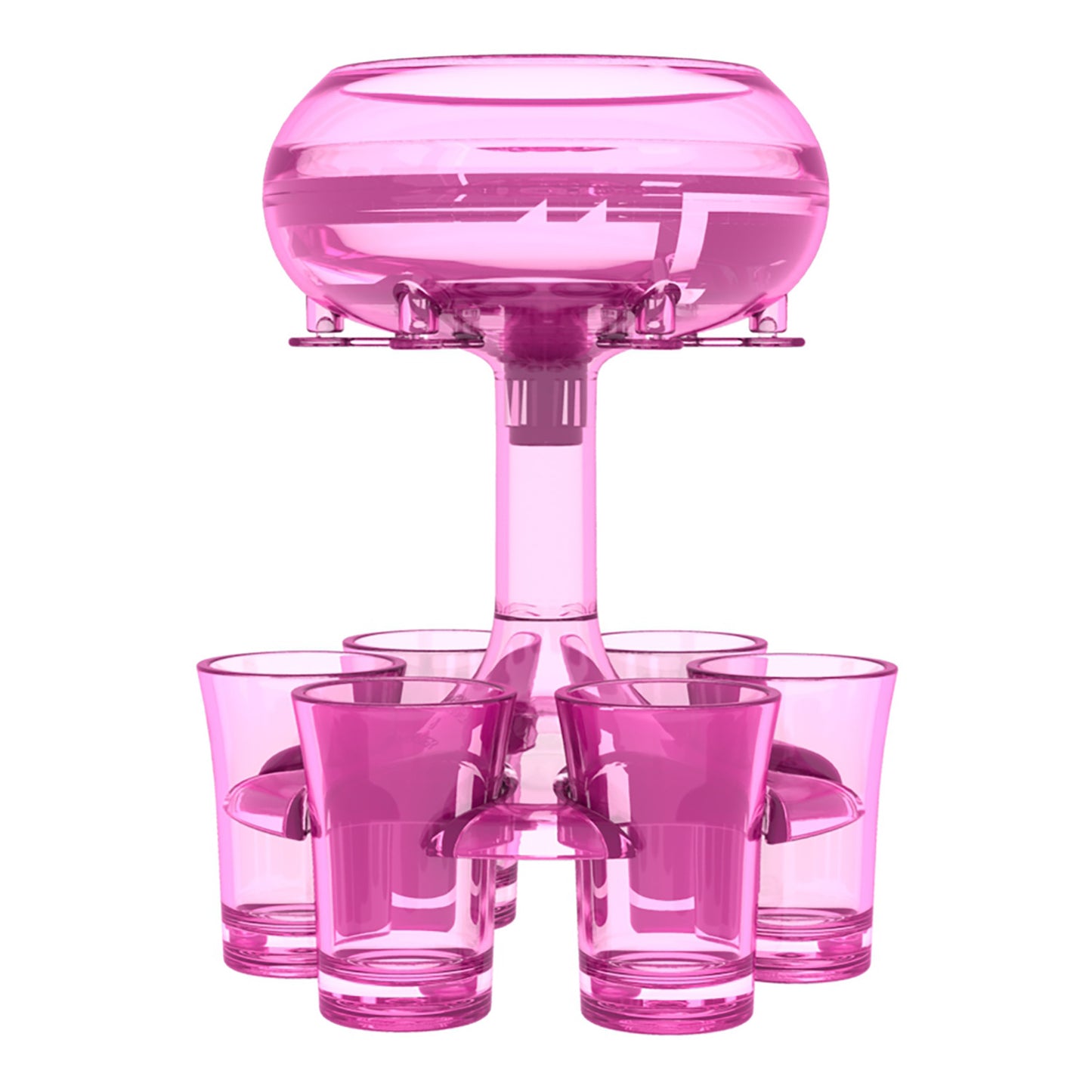 Dispensador de Seis Shot para Vino, Whisky y Cerveza con Soporte para Fiestas y Juegos de Bebida