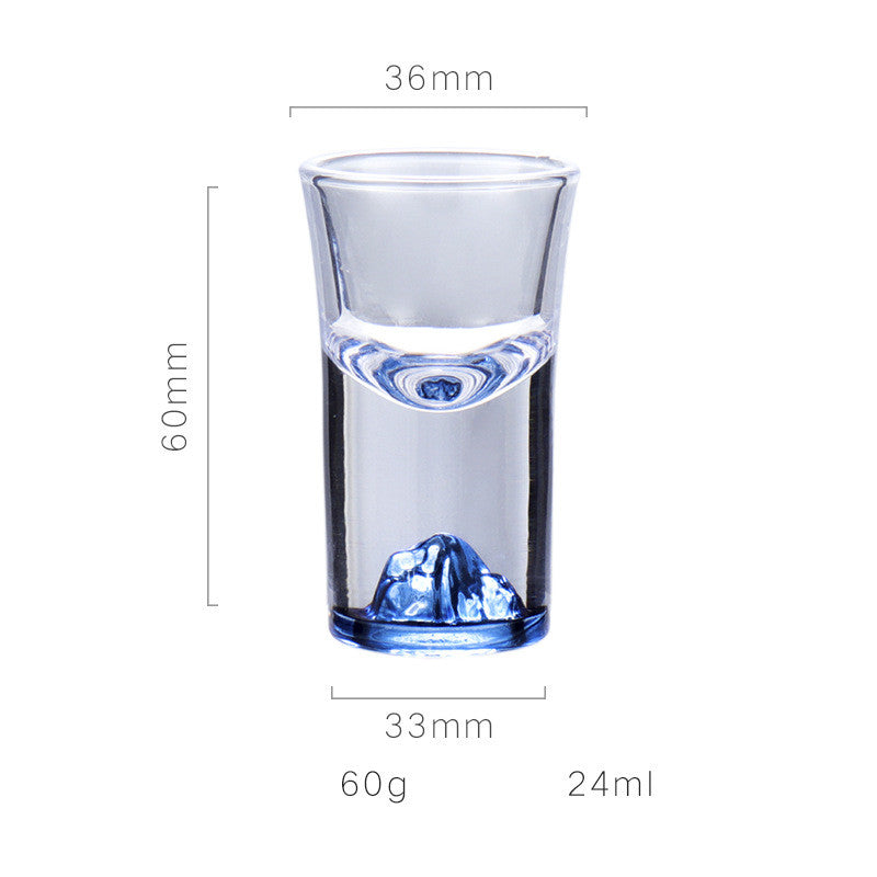 Ice Blue Crystal Glass White Wine Glass Set Small Scale